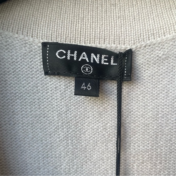 CHANEL 20K Cashmere Cardigan 46 / S-M NWT - Picture 9 of 14